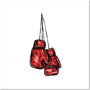 boxing gloves Posters and Art